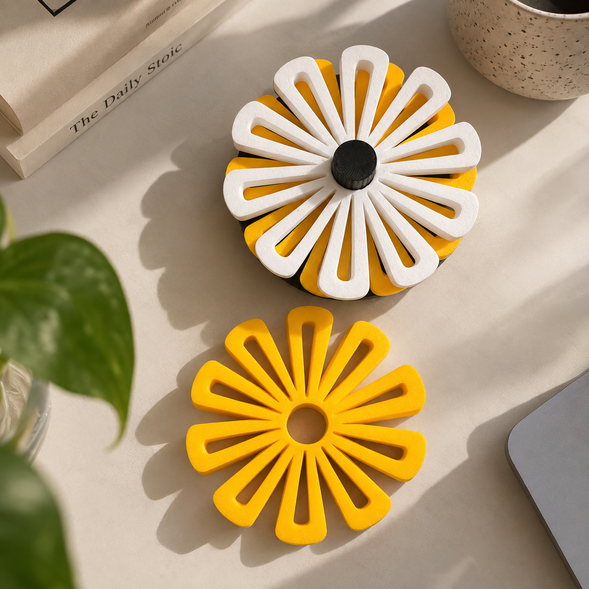 Flower Coasters