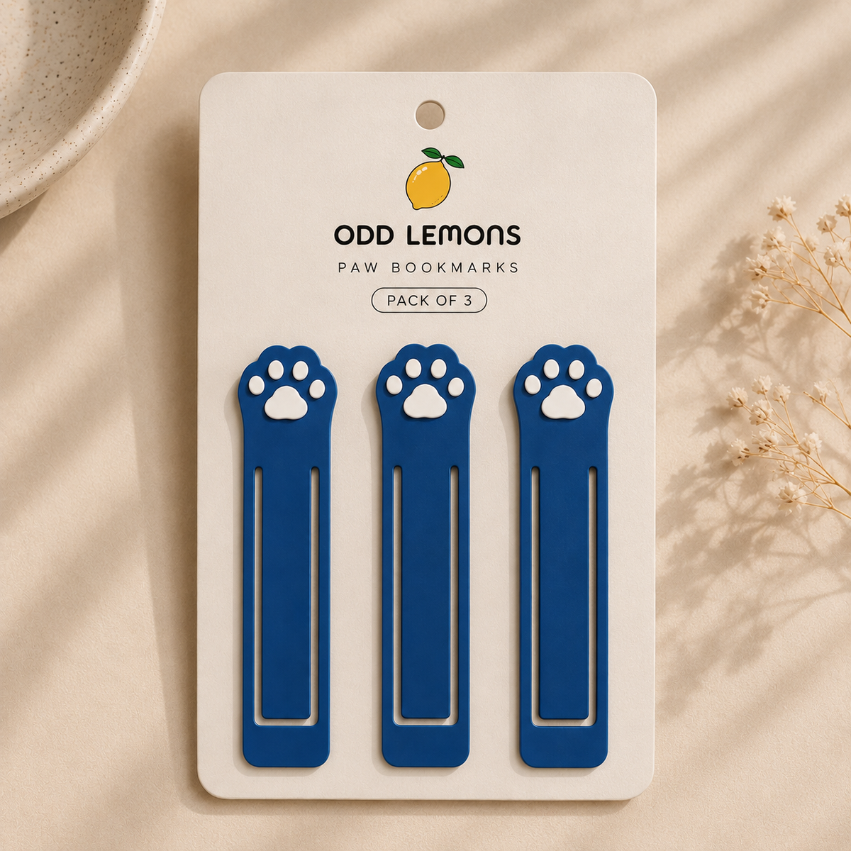 Paw Bookmarks – Pack of 3