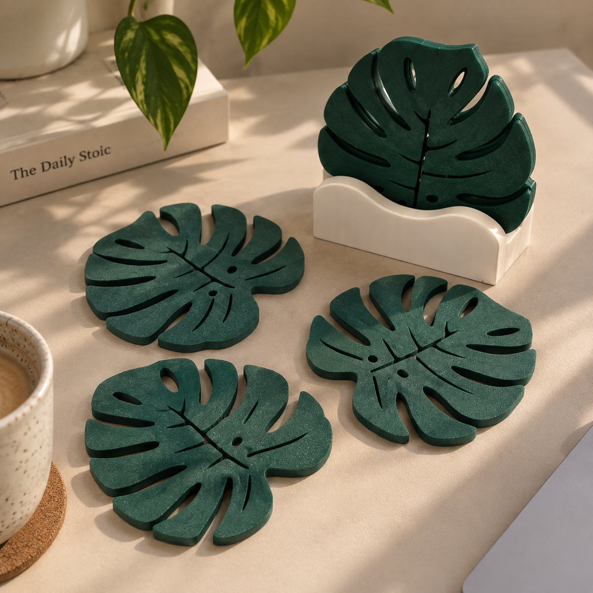 Monstera Leaf Coasters 🌿